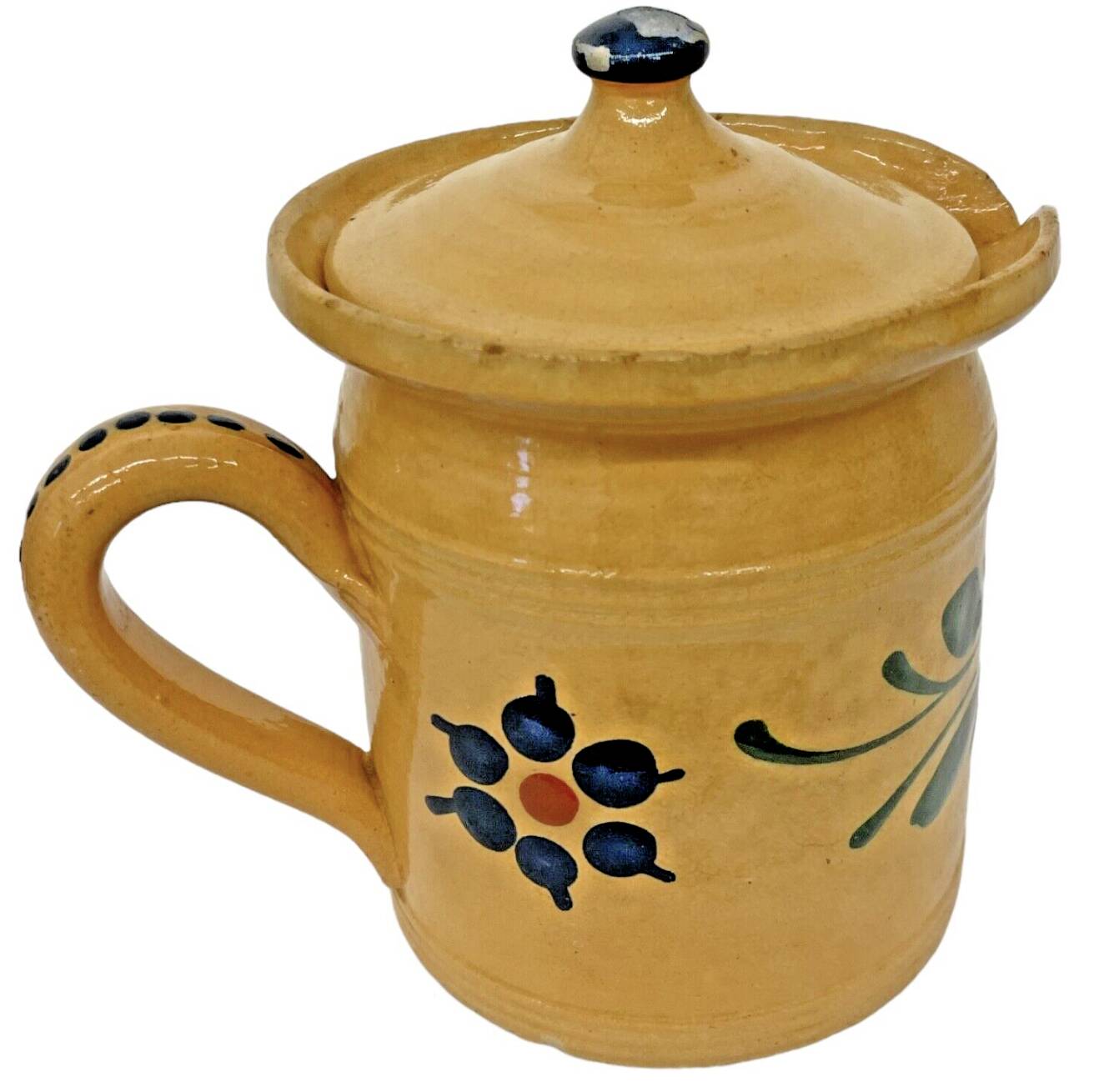 Pot à lait de Savoie en terre cuite vernissée