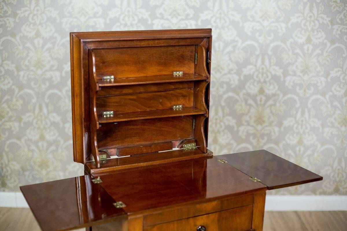 Antique Dressing Table in Brown Venered with Mahogany, 1860