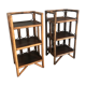 pair of vintage rattan bedside