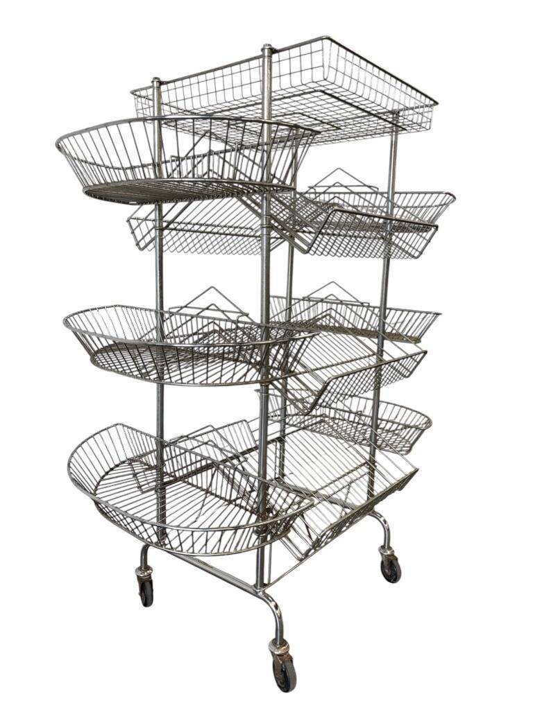 Vintage iron stand / shelf / display rack