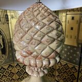 Terracotta lamp on fluted column