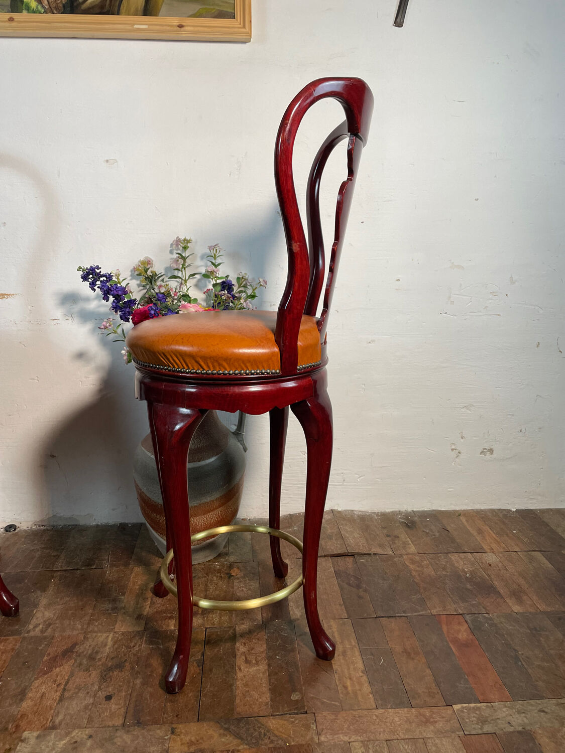 Vintage Art Decó style swivel bar stools