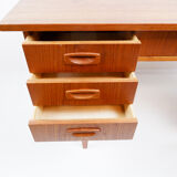 Vintage writing desk with 7 drawers