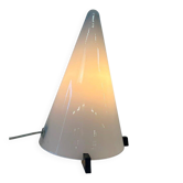 Lampe de table vintage en verre teepee de sce, années 90