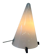 Vintage glass table lamp teepee by sce, 1990s