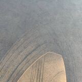 Large old wall frame in gilded wood