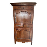 Bonnetière ancienne en bois massif – style Louis XV – excellent état