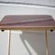 Metal wheeled tray with formica top, vintage wheeled cabinet, vintage side table