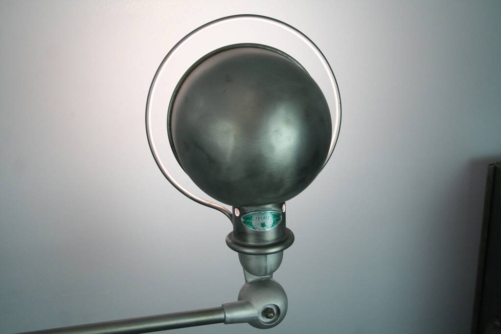 Lampe jieldé 4 bras vernis incolore mat industriel vintage