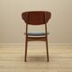 Set of six teak chairs, Danish design, 1970s, production: Denmark
