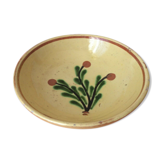 Enamelled terracotta plate Alsace