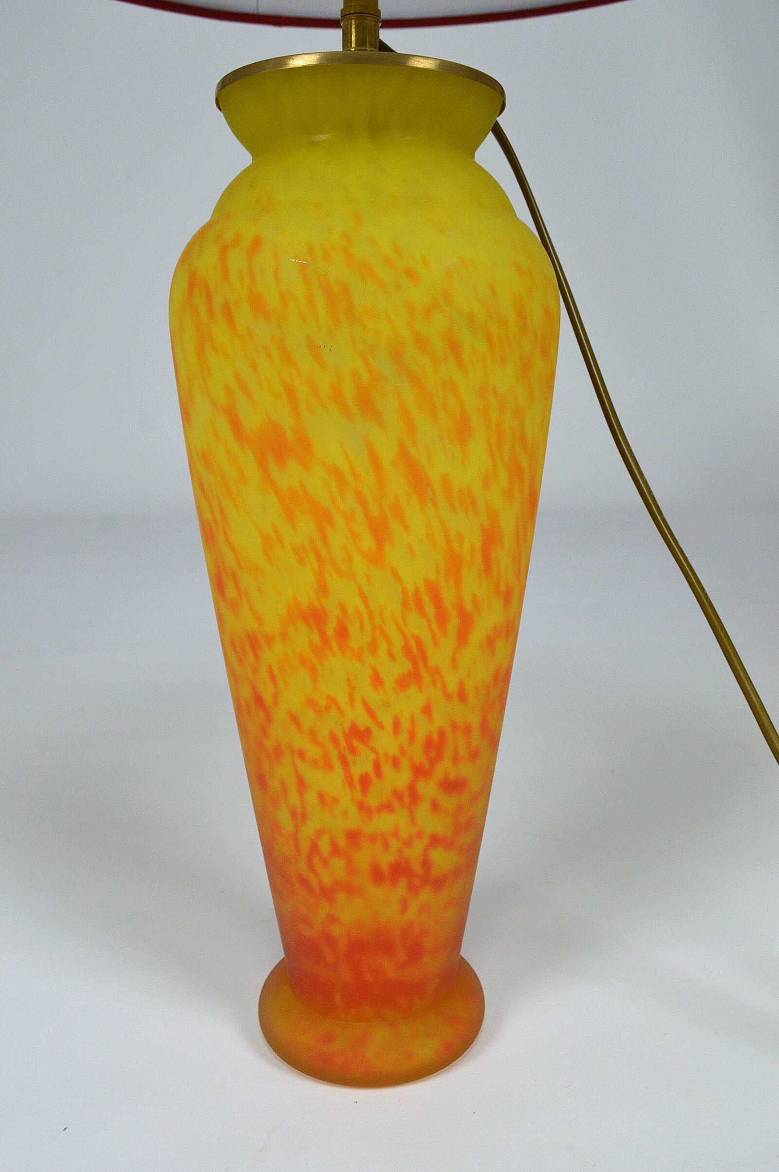 Vintage glass paste lamp, 70s