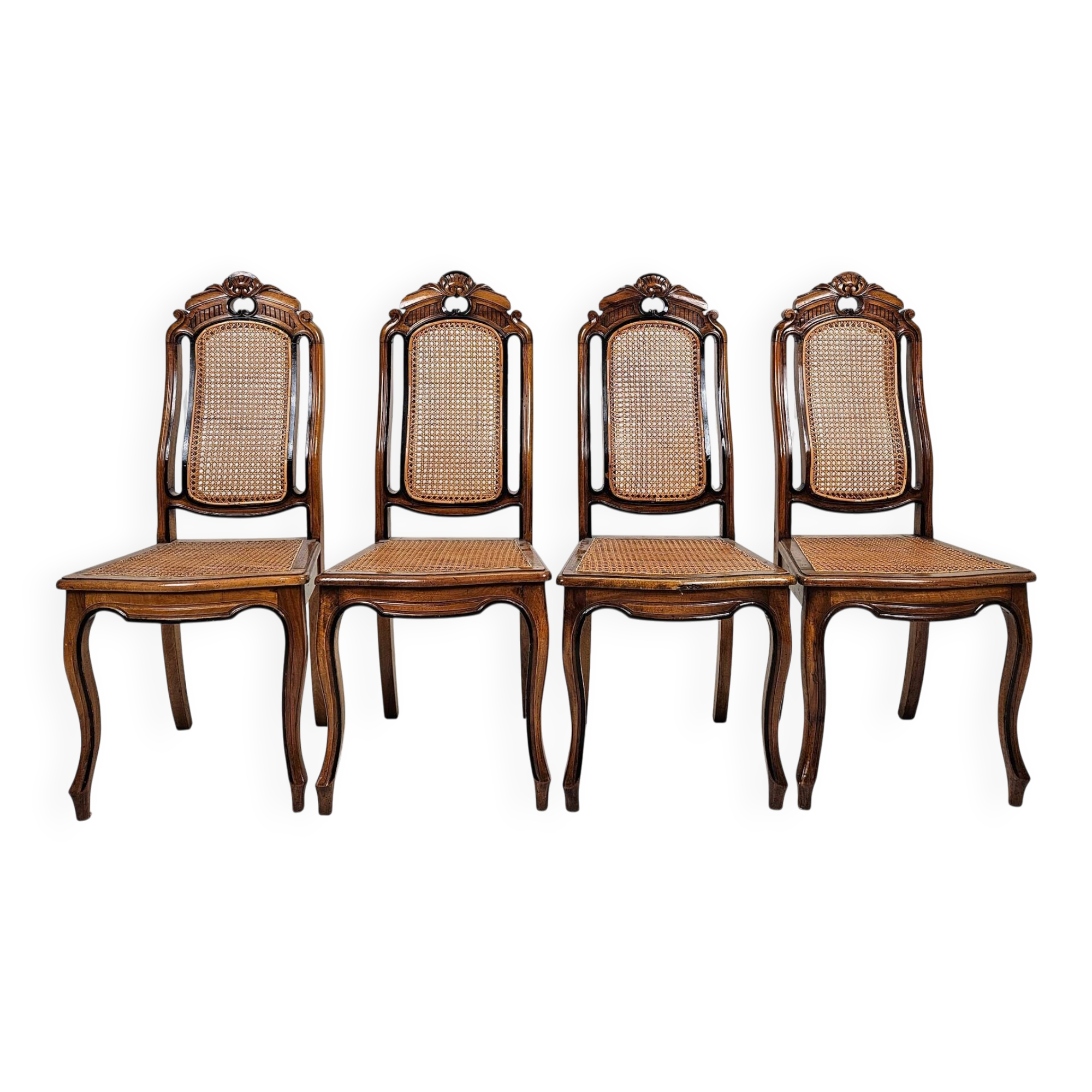 Set of Four Cambier Chairs, Belgium, circa 1900