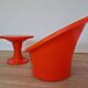 Skopa Lounge Chair and Table, Ole Gjerløv Knudsen & Torben Lind, Ikea, 1970s