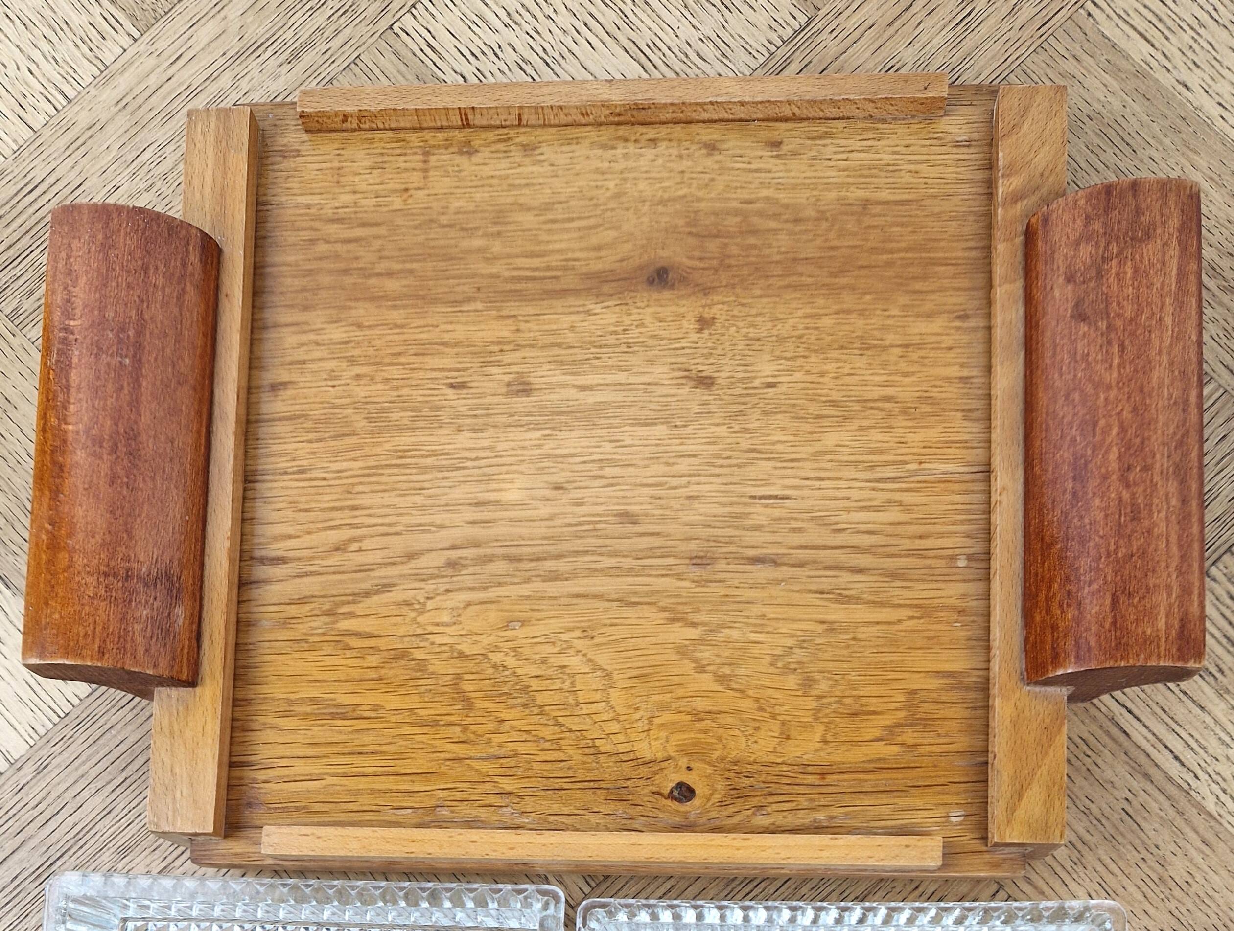 Plateau à apéritif art déco -serviteur vintage