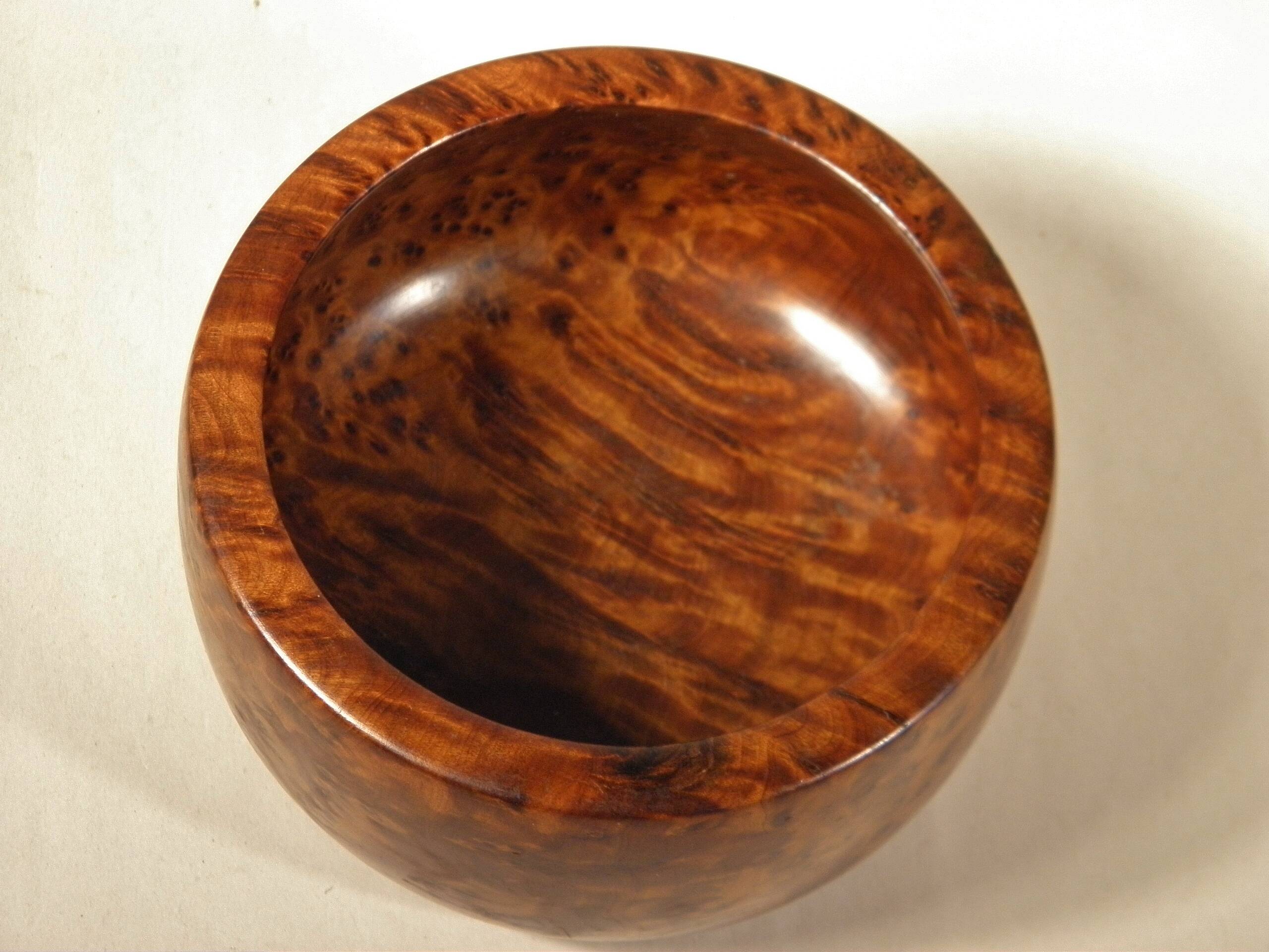 Burl wood storage cup