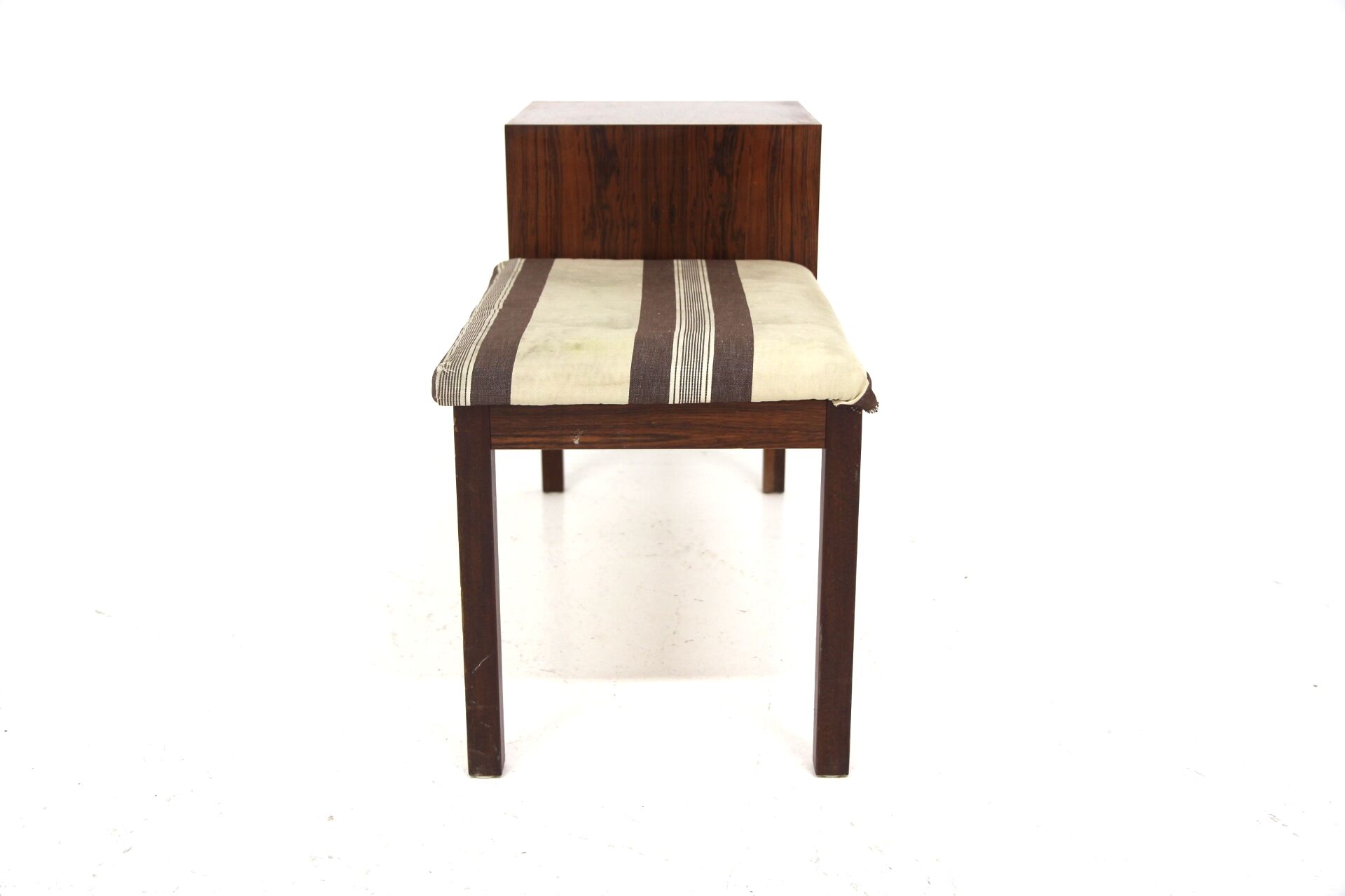 Banc-téléphone scandinave en palissandre, Suède, 1960