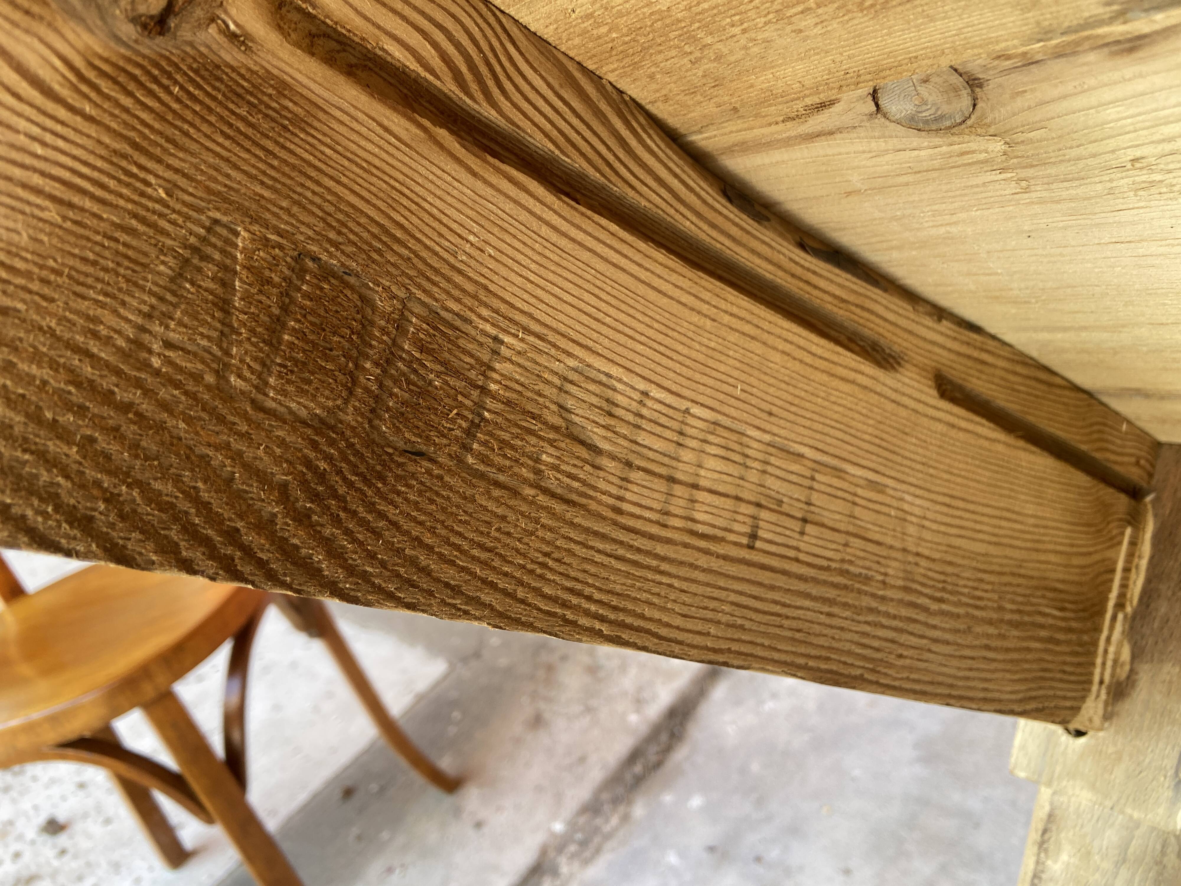 Grande table de ferme 280 cm en sapin