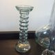 Set 5 vintage glass vases