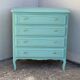 Commode vintage vert menthe 1950
