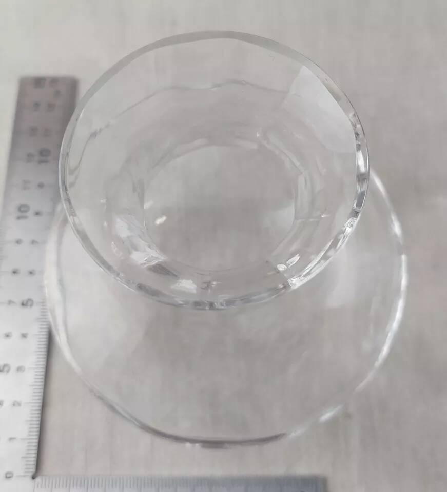 Pair of small antique vases, Touraine model, in Saint Louis crystal