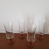 Luminarc amber footed champagne flute