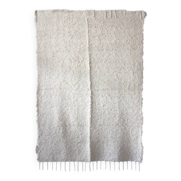 Double-layered handmade rug made from recycled cotton - hand-woven - 170 x 240 cm