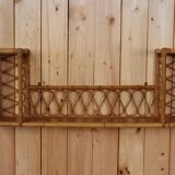 Rattan wall shelf