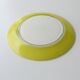 Lot 6 assiettes plates anciennes duralex couleur - 3 jaunes  et 3 vertes