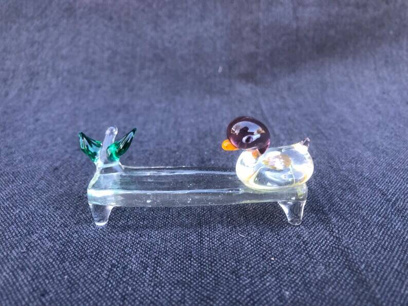 Set of Four Rare Vintage Murano Glass Knife Rests/Knife Holders, Italy, 1