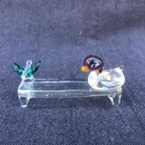 Set of Four Rare Vintage Murano Glass Knife Rests/Knife Holders, Italy, 1