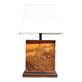 Resin lamp by Jean Claude Mahey