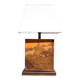 Resin lamp by Jean Claude Mahey