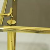 Italian Brass Serving Trolley, 1980s