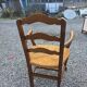Fauteuil en chêne style Louis XV