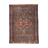 Tapis ancien persan d’orient senneh fait main 102x139 cm