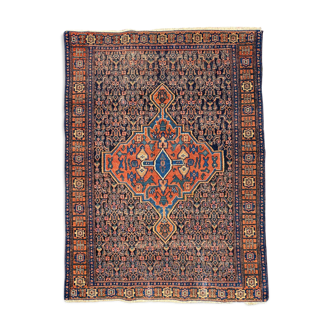 Tapis ancien persan d’orient senneh fait main 102x139 cm