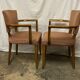 Fauteuil Bridge velours beige rosé