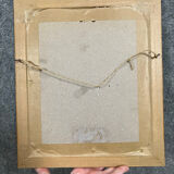 Pierre Guillermet: watercolor period nineteenth century depicting a scene of animated undergrowth