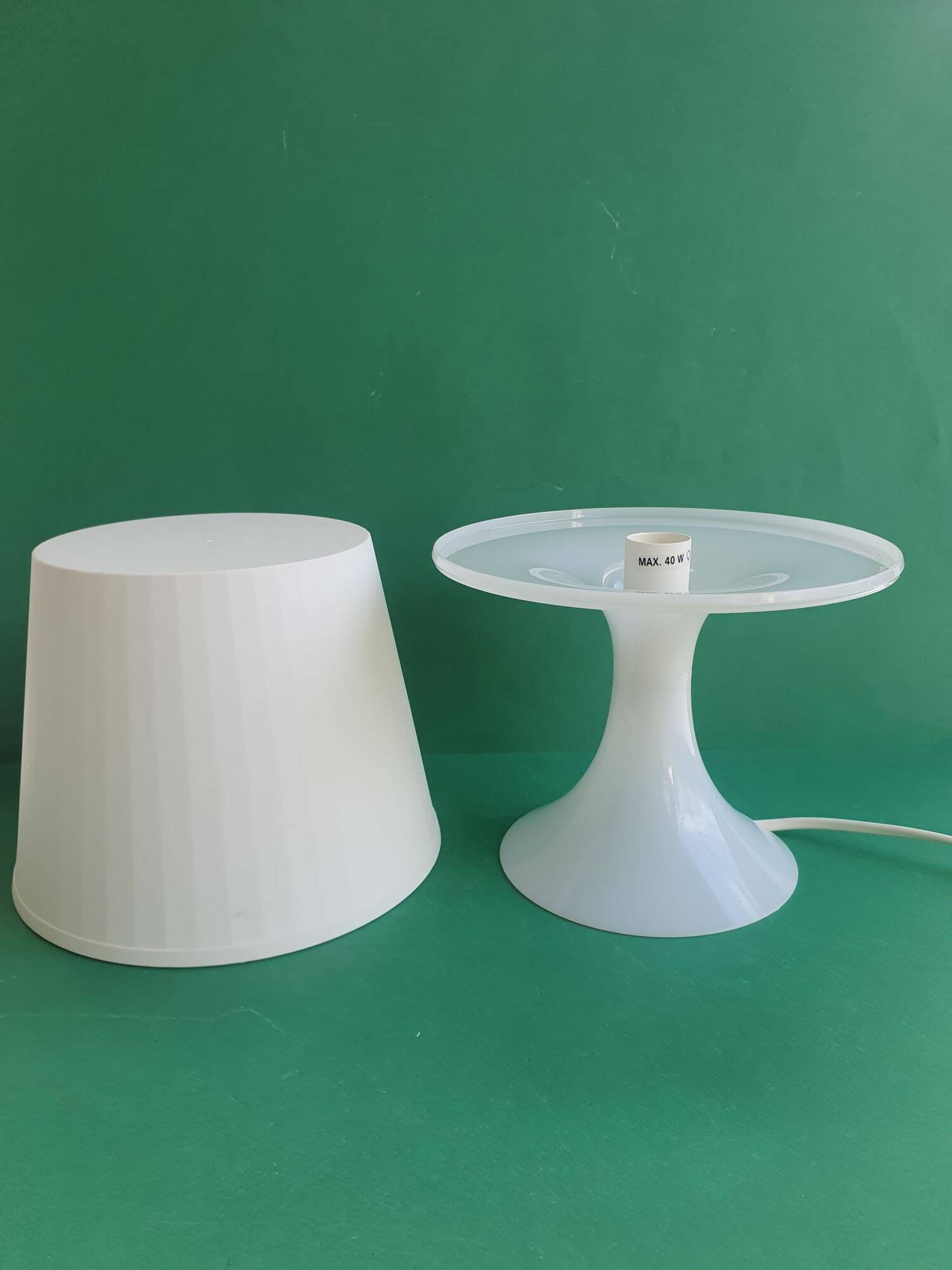 Pair of Ikea table lamps designed by Magnus Eleback and Carl Ojerstom