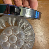 Art Deco pressed glass ceiling light Lumisec