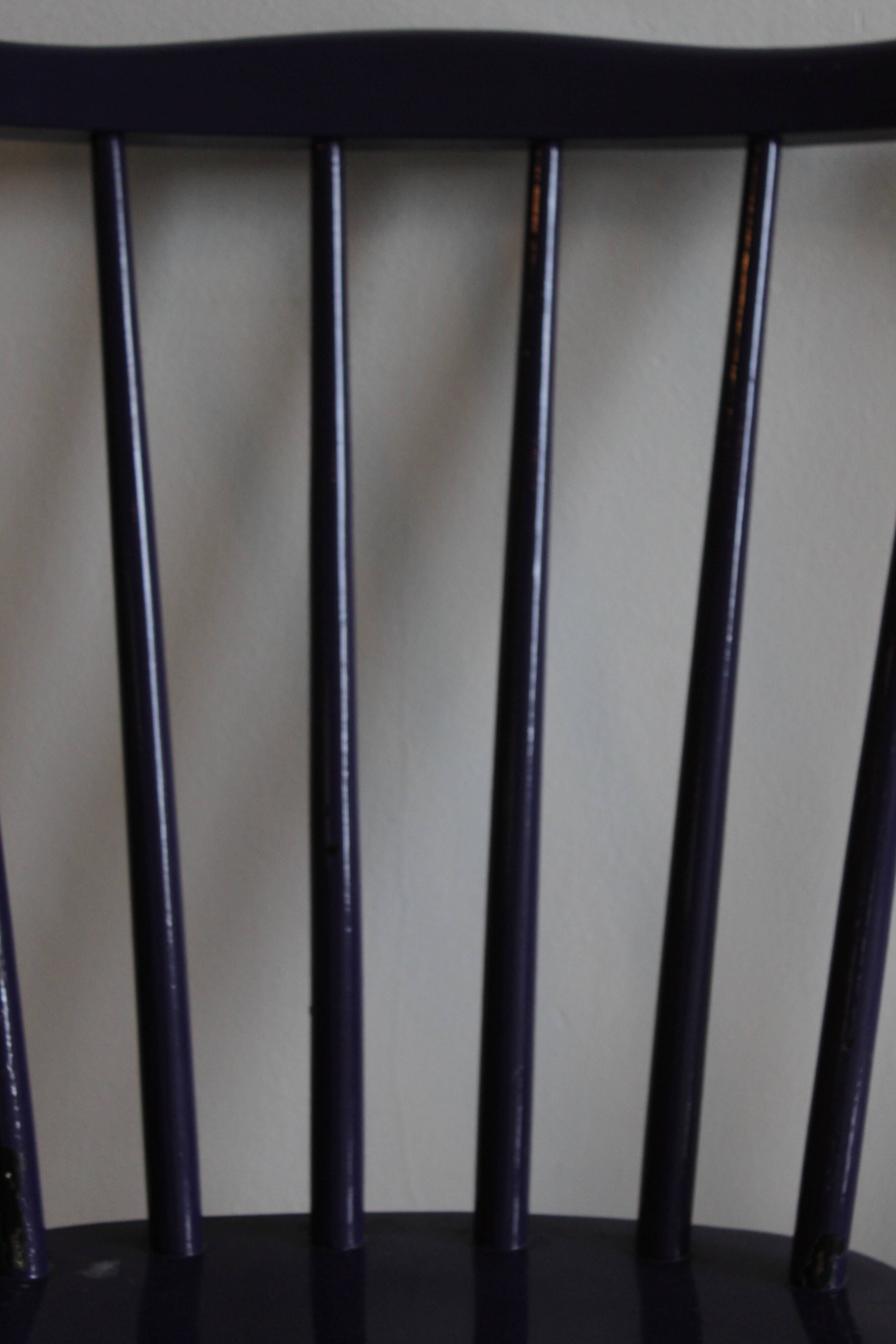 Three spindle back SH41 chairs by Yngve Ekström for Pastoe, 1960s