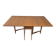 Schreiber Mid Century Vintage Teak Effect Formica Drop Leaf Gateleg Dining