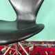 Chaise de bureau vintage Arne Jacobsen 3117 Series One en cuir noir