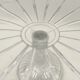 Walking pie dish in transparent floral glass
