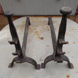 Old pair of wrought iron pegs