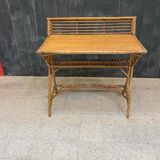 small desk, or serving trolley in bamboo, circa 1950/1960