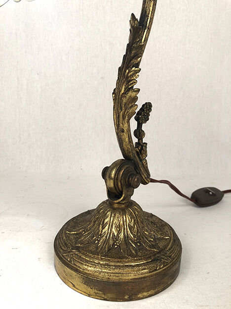 Bronze and copper articulated desk lamp circa 1900