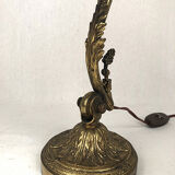 Bronze and copper articulated desk lamp circa 1900