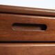 Danish teak Dyrlund credenza with visible joints, drawers and doors